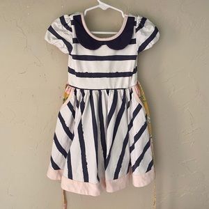 Sweet Honey Striped Floral Dress